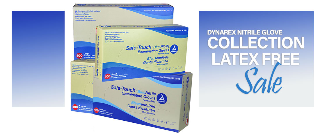 Dynarex Glove Collection, Nitrile.